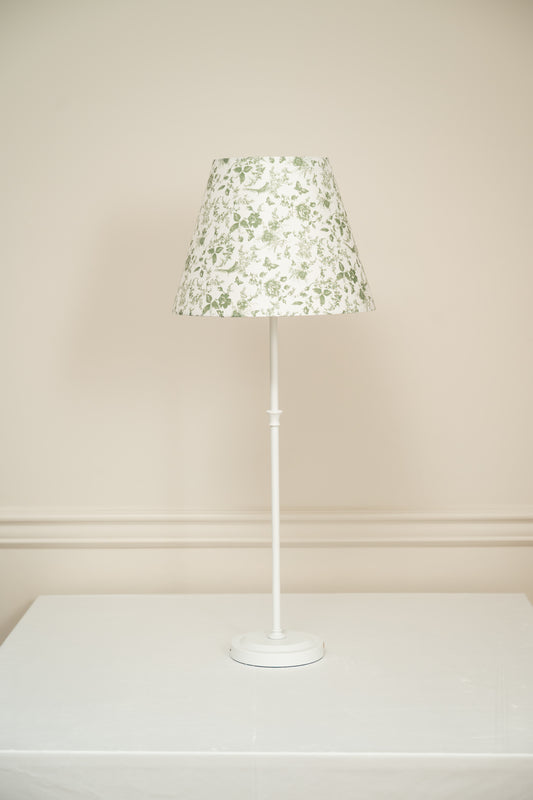 Green Floral Lamp