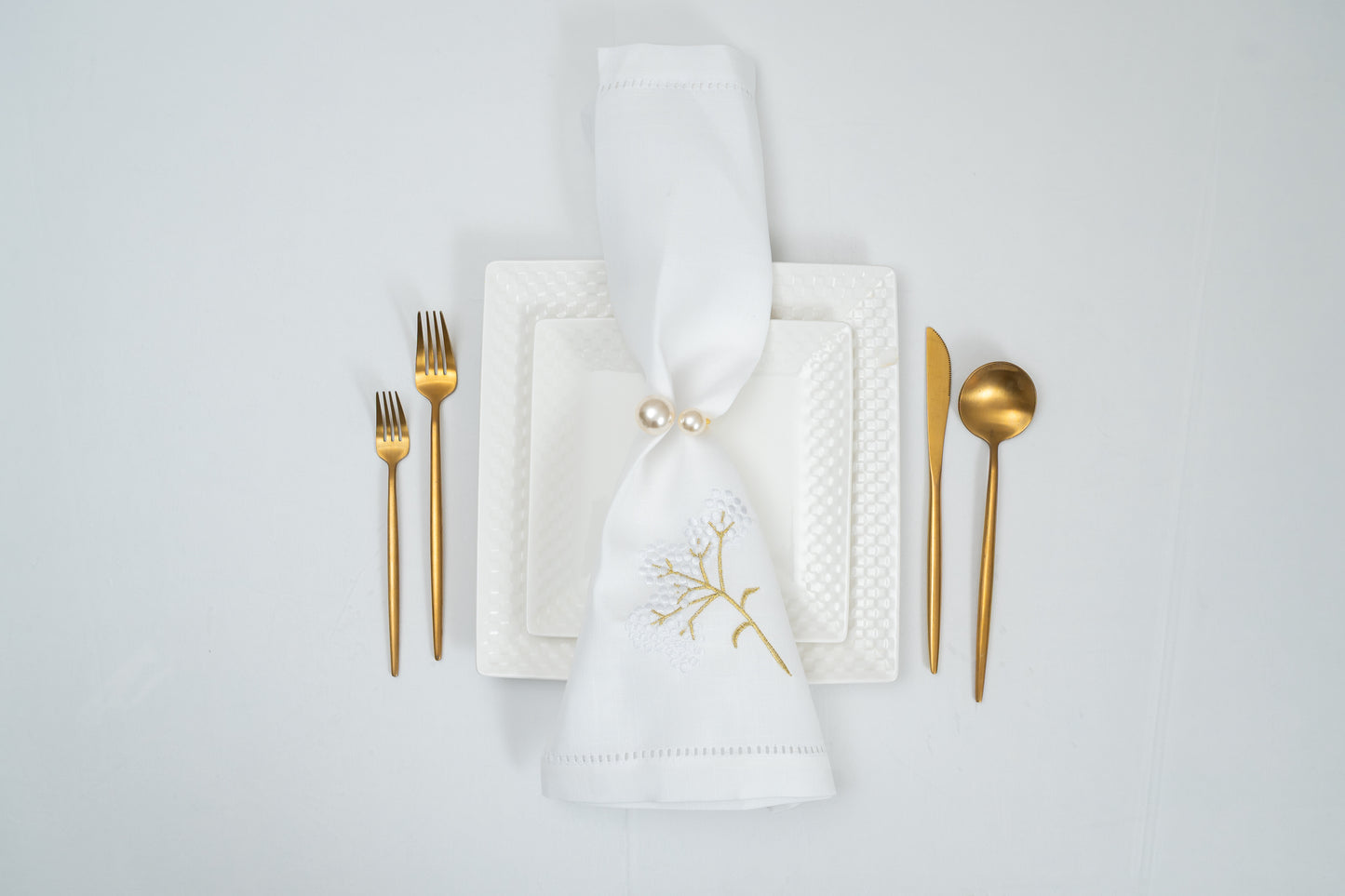 White Hemstitch Napkins