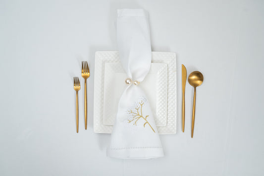 White Hemstitch Napkins