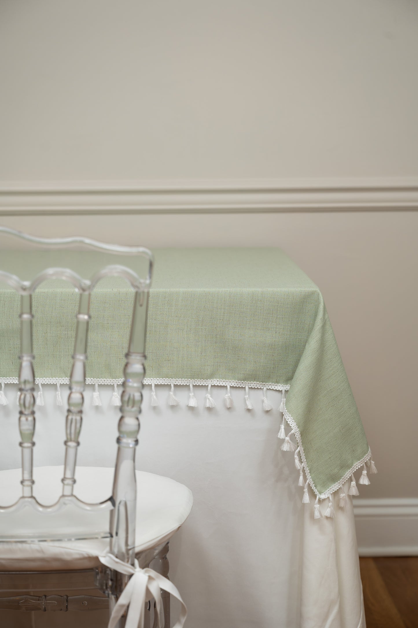 Solid Green Topper 67"x67"