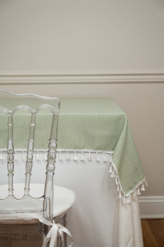 Solid Green Topper 67"x67"