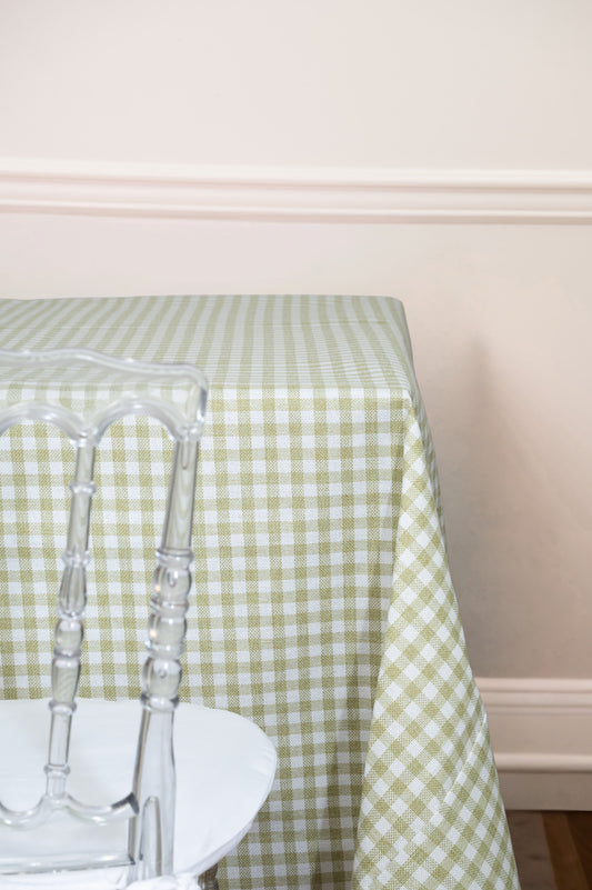 Green and White Plaid