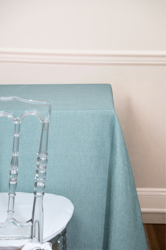 Light Blue Burlap