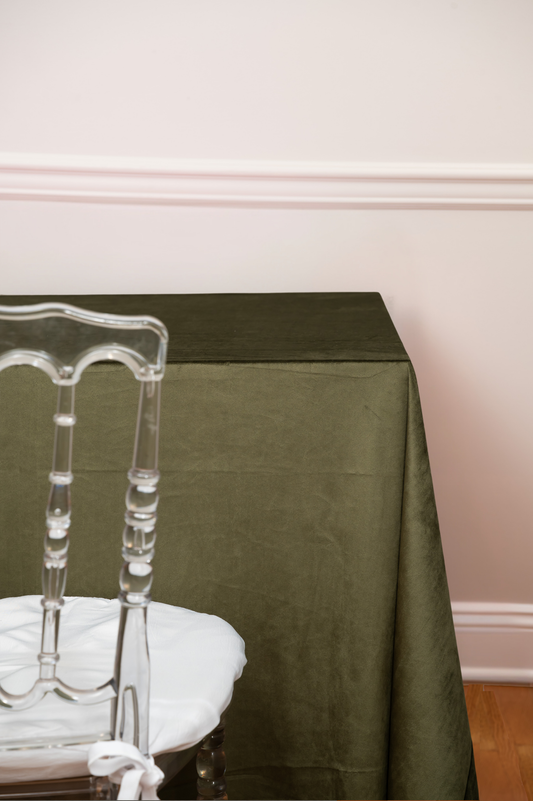 Olive Green Velvet