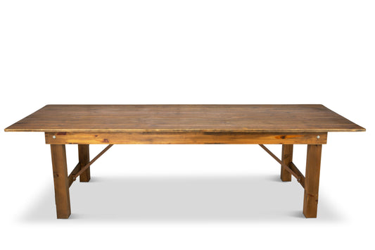 Brown Farm Table: 9’Lx42”W