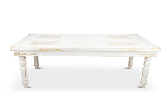 White Farm Table: 8’Lx48”W